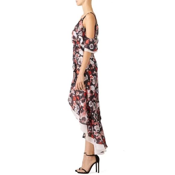 Unitedwood Arabella Black Floral Chiffon Maxi - Picture 5 of 5